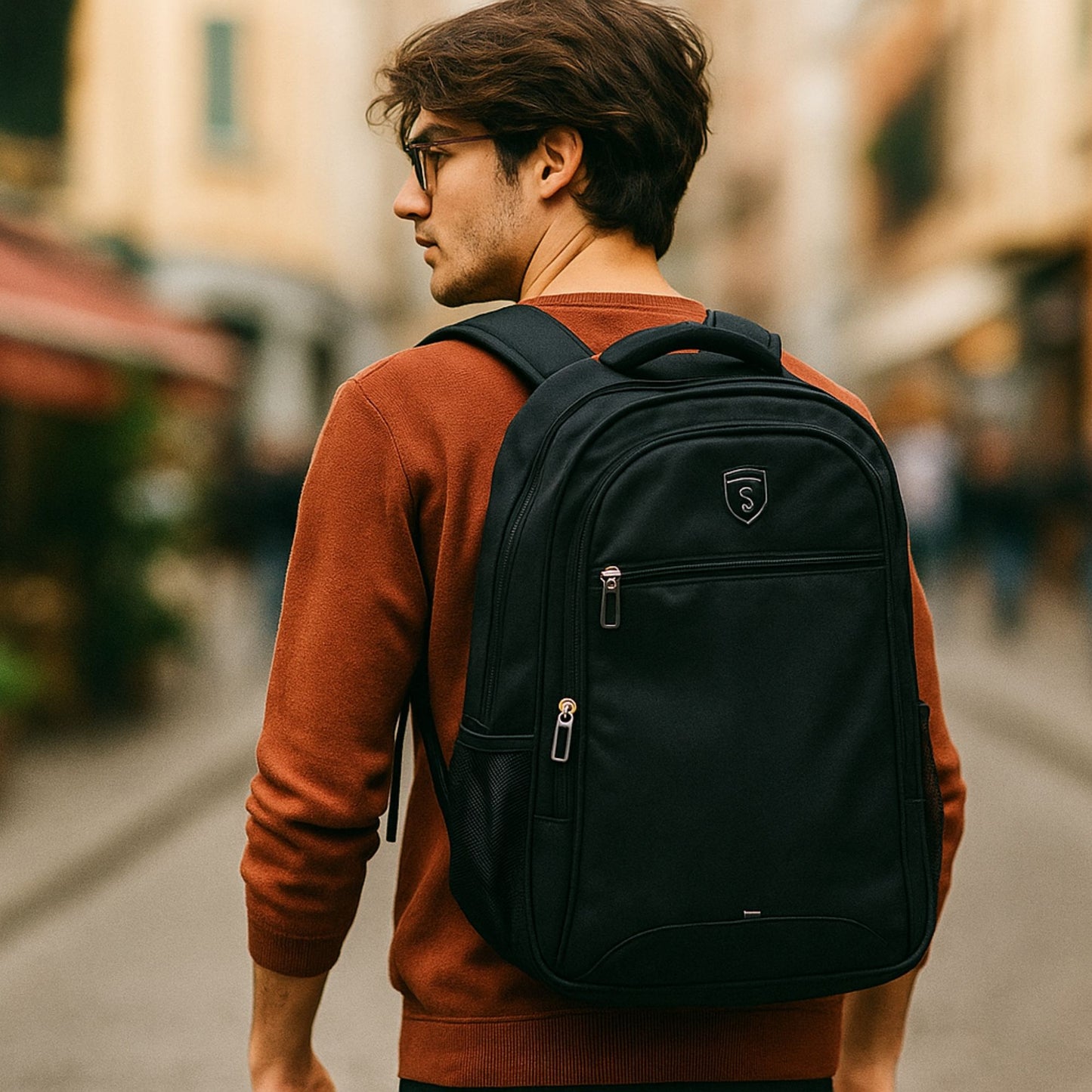 school/College/Laptop bag korean style Export Quality backpack with Name print Option