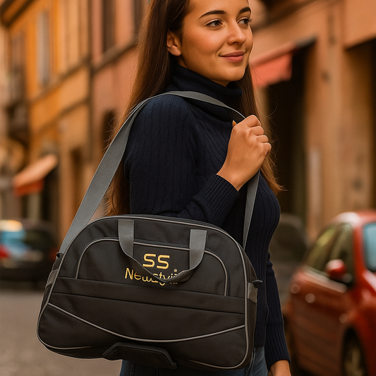 Grey Travel duffle bag for men and women